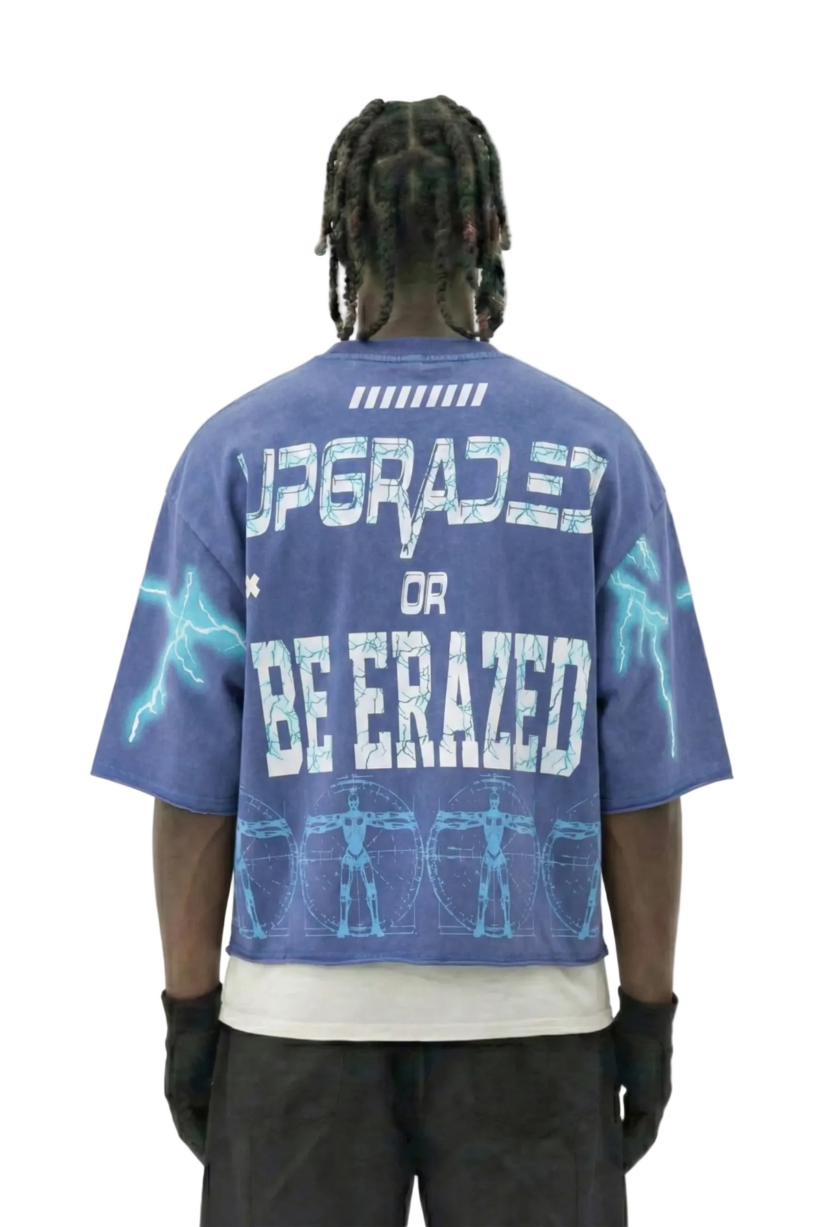Basalt Washed S/N Jersey 3/4 Sleeve Crop Tee