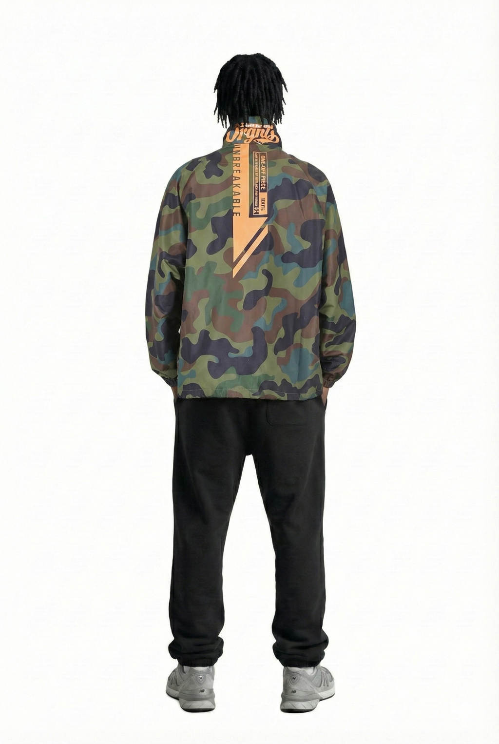 Danish Camo Nylon Half-Zip Pullover Jacket