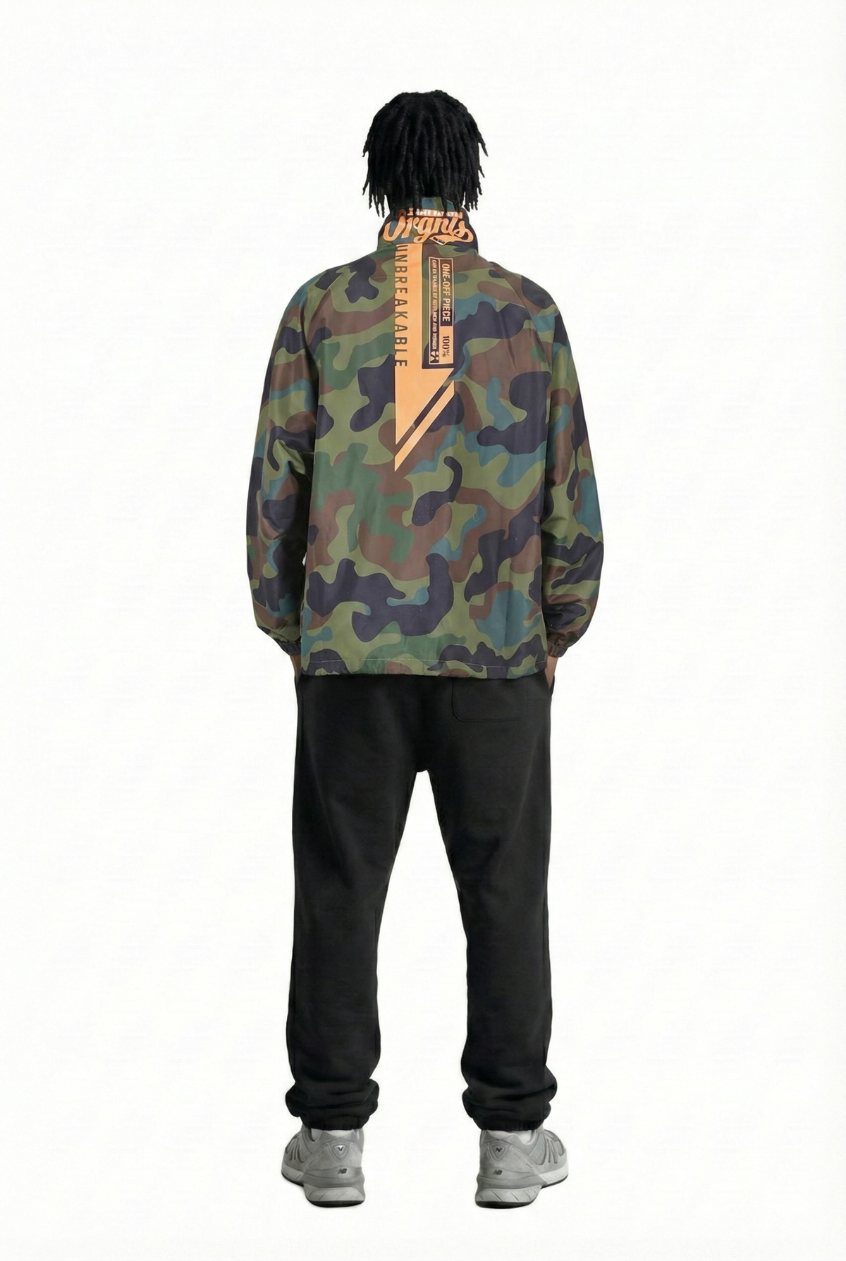 Danish Camo Nylon Half-Zip Pullover Jacket