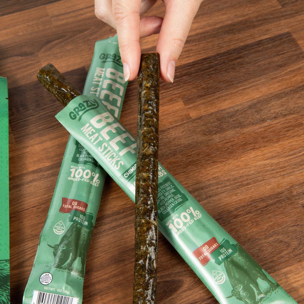 Grass-Fed Chimichurri Beef Meat Sticks
