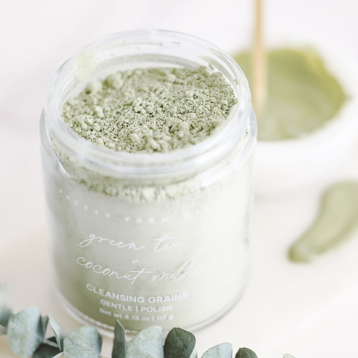 Green Tea & Coconut Milk Facial Cleansing Grains