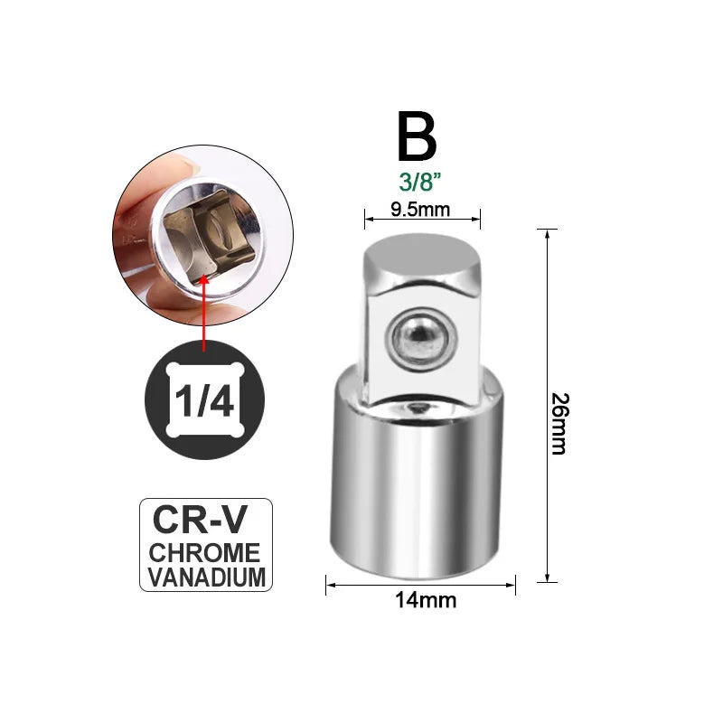 Ratchet Socket Adapter Set