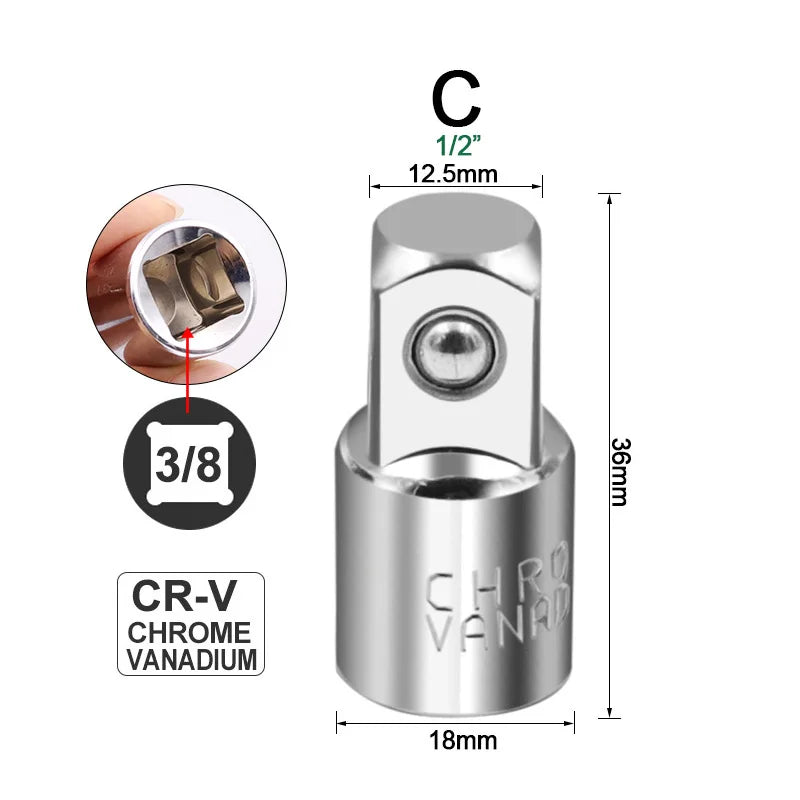 Ratchet Socket Adapter Set