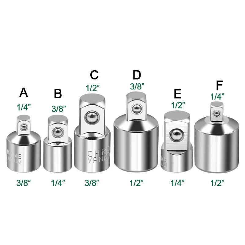 Ratchet Socket Adapter Set