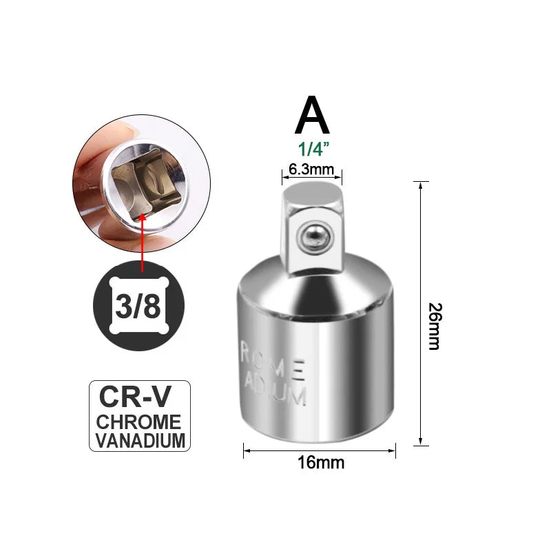 Ratchet Socket Adapter Set