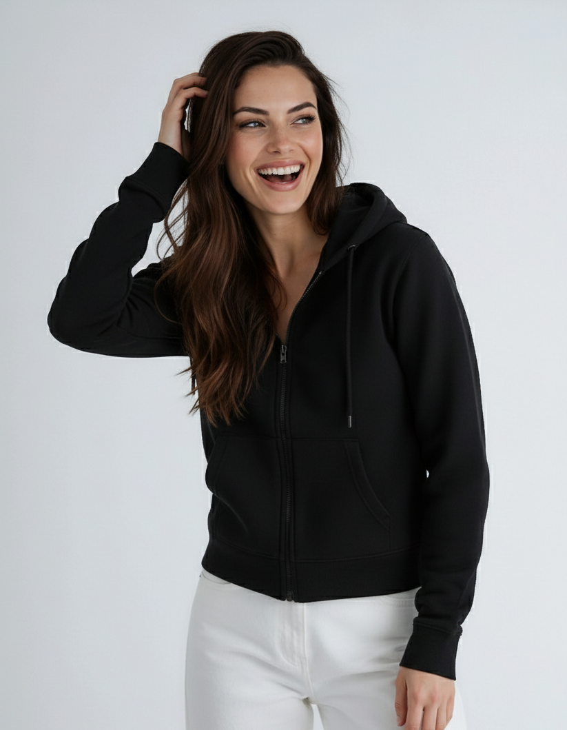 Heavyweight Zip Hoodie – Fleece Cotton/Poly Blend