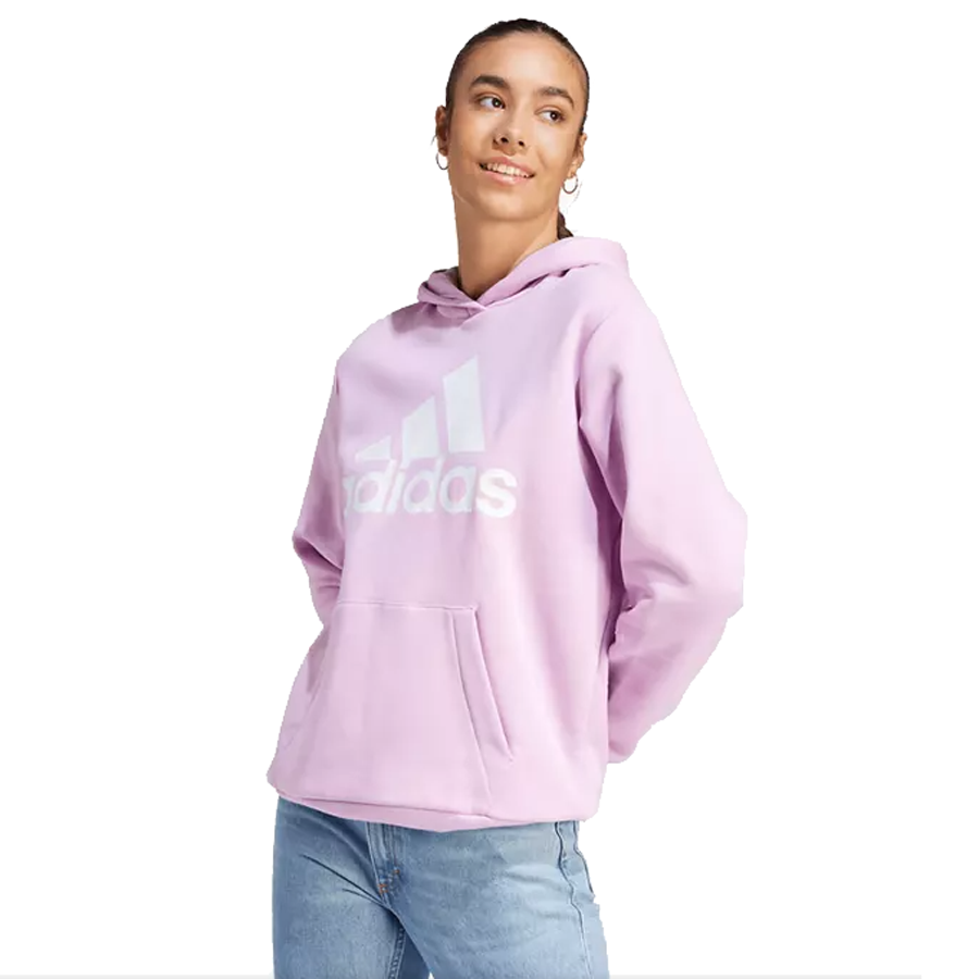 adidas Women's Essentials Big Logo Oversized Hoodie - Lilac (IM0263)