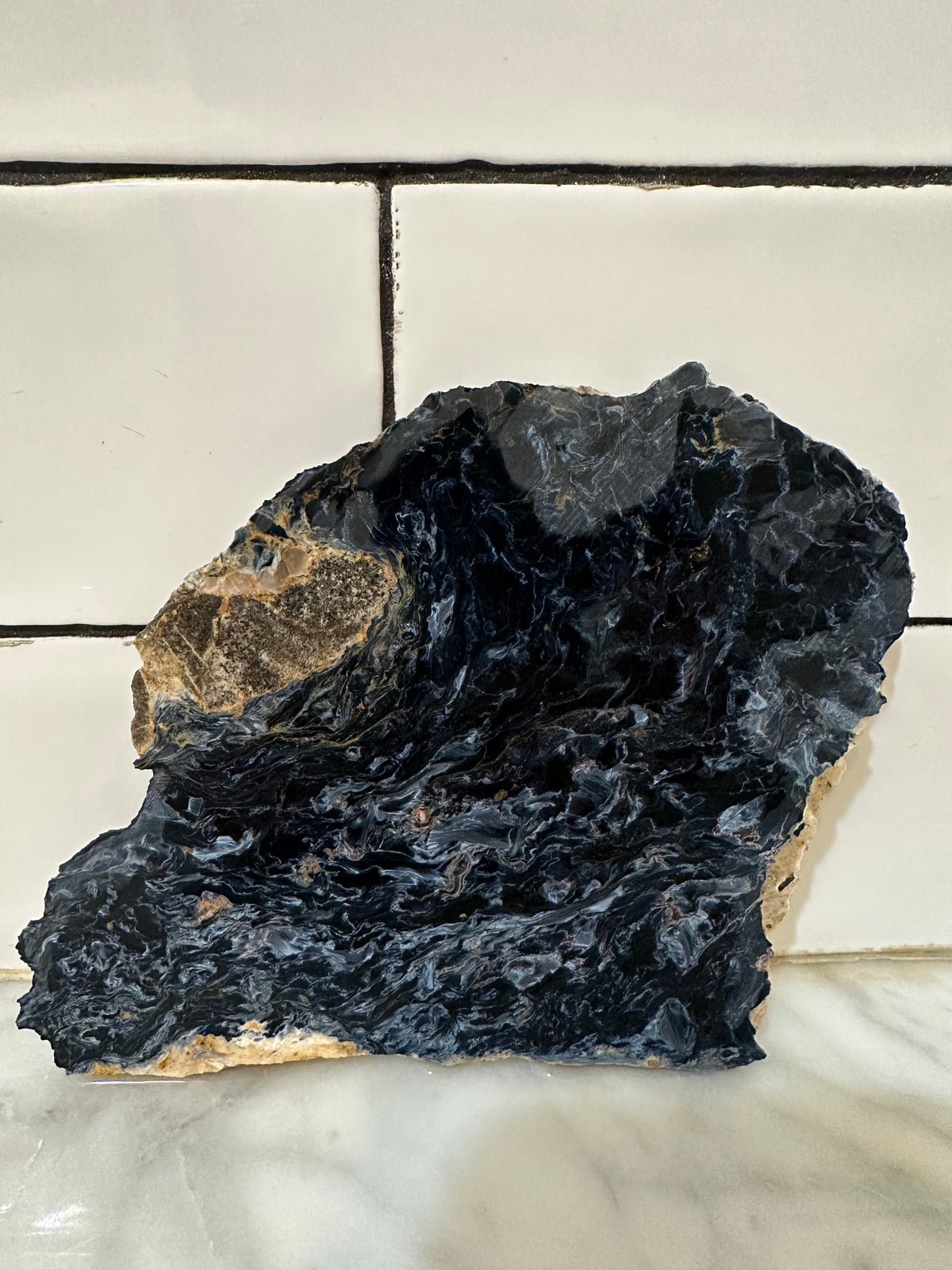 Large Pietersite Slab – Rare Ouitja Mine Namibia