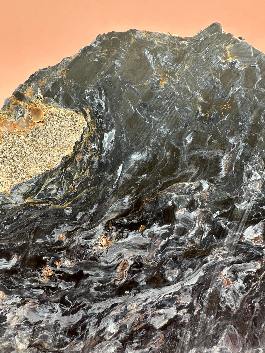 Large Pietersite Slab – Rare Ouitja Mine Namibia