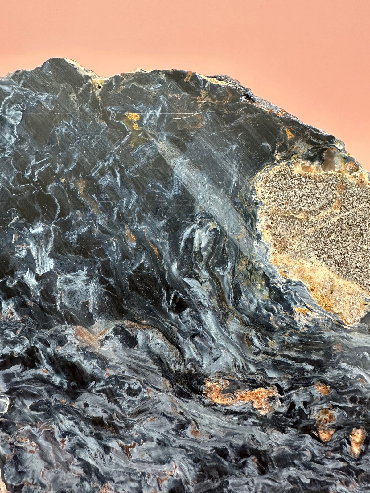 Large Pietersite Slab – Rare Ouitja Mine Namibia