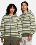 Nike SB Full-Zip Fleece Skate Hoodie – Olive/Green Stripe
