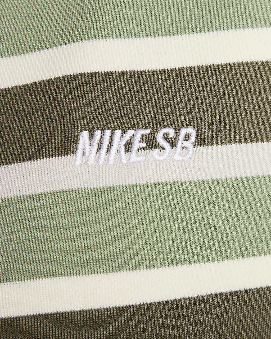 Nike SB Full-Zip Fleece Skate Hoodie – Olive/Green Stripe