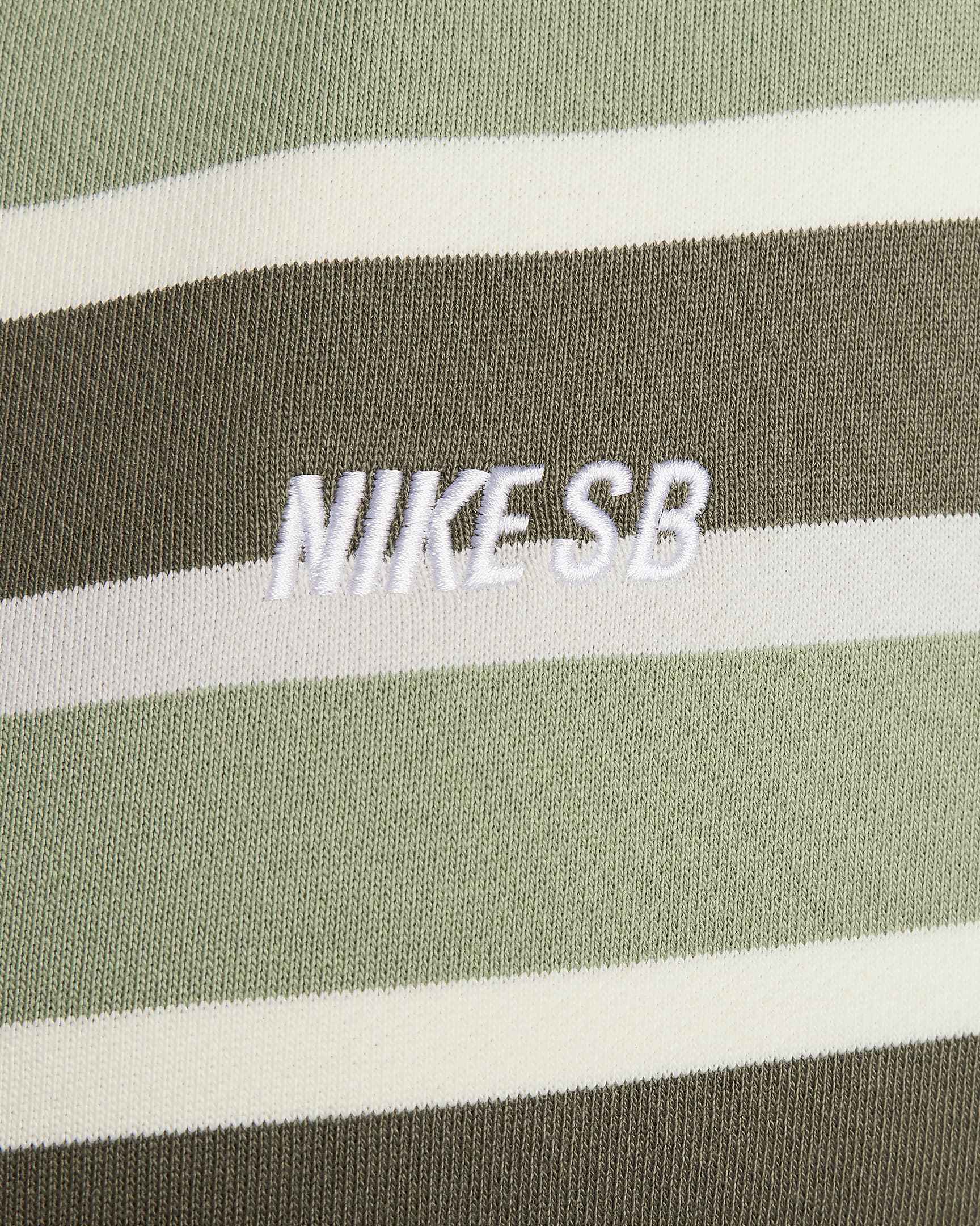 Nike SB Full-Zip Fleece Skate Hoodie – Olive/Green Stripe