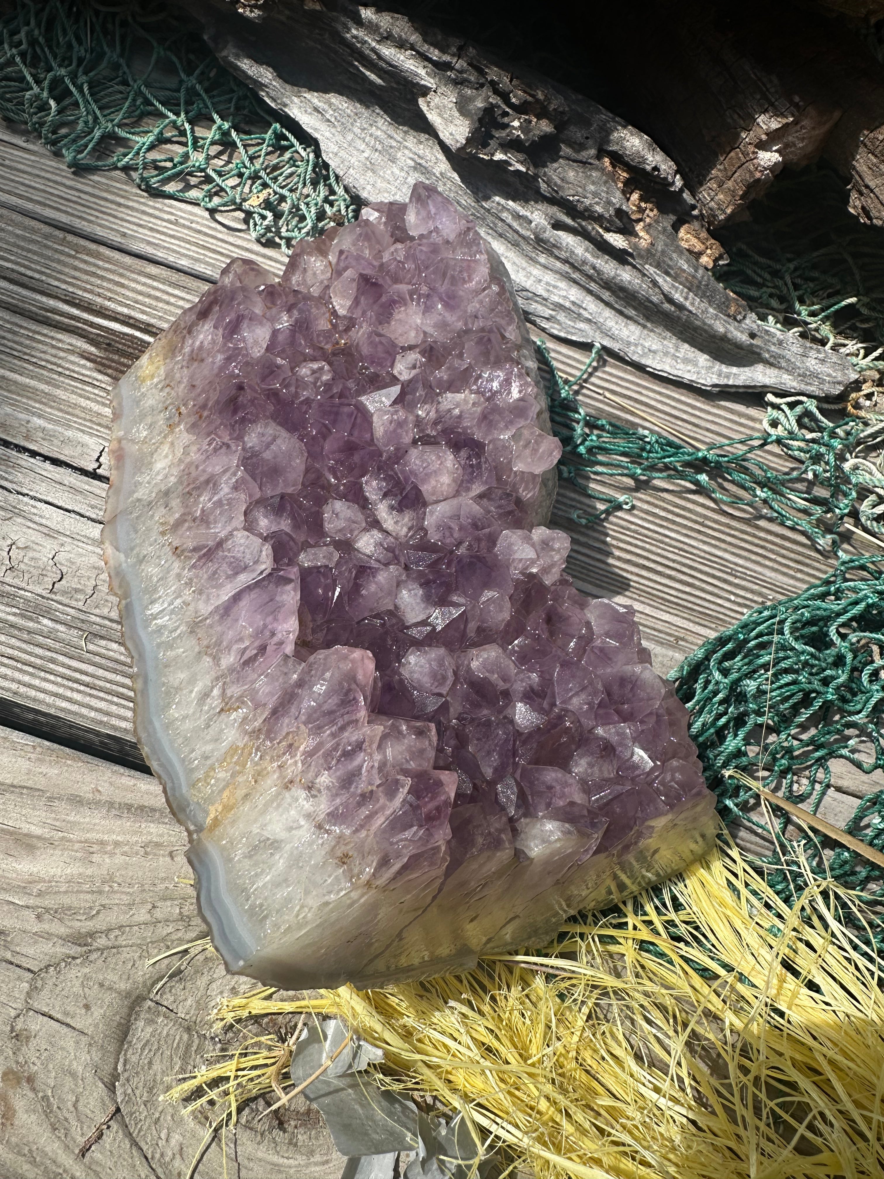 Natural Amethyst Cluster | Raw Purple Quartz Geode | 7.9" x 4.7" | 1.6kg