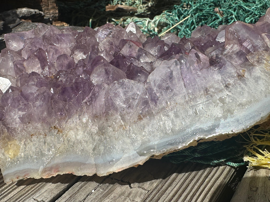 Natural Amethyst Cluster | Raw Purple Quartz Geode | 7.9" x 4.7" | 1.6kg