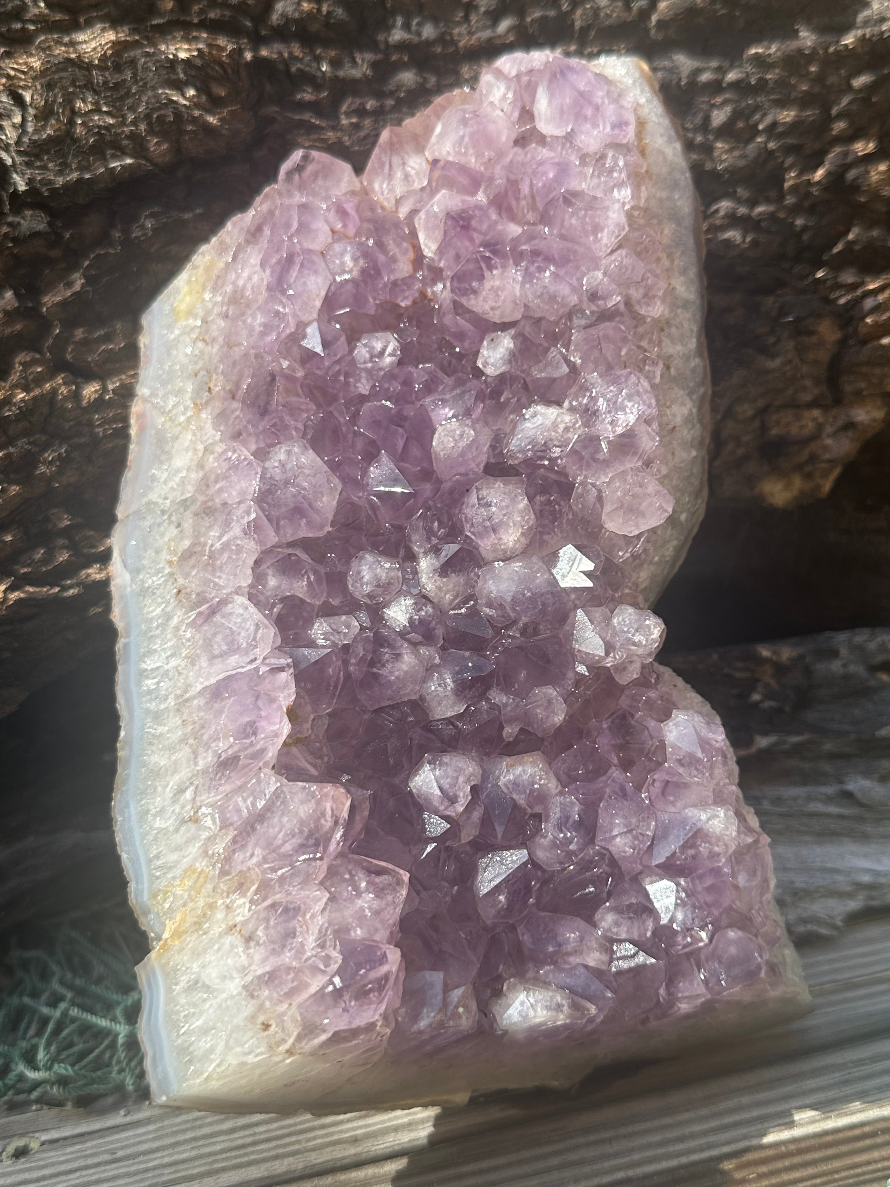 Natural Amethyst Cluster | Raw Purple Quartz Geode | 7.9" x 4.7" | 1.6kg
