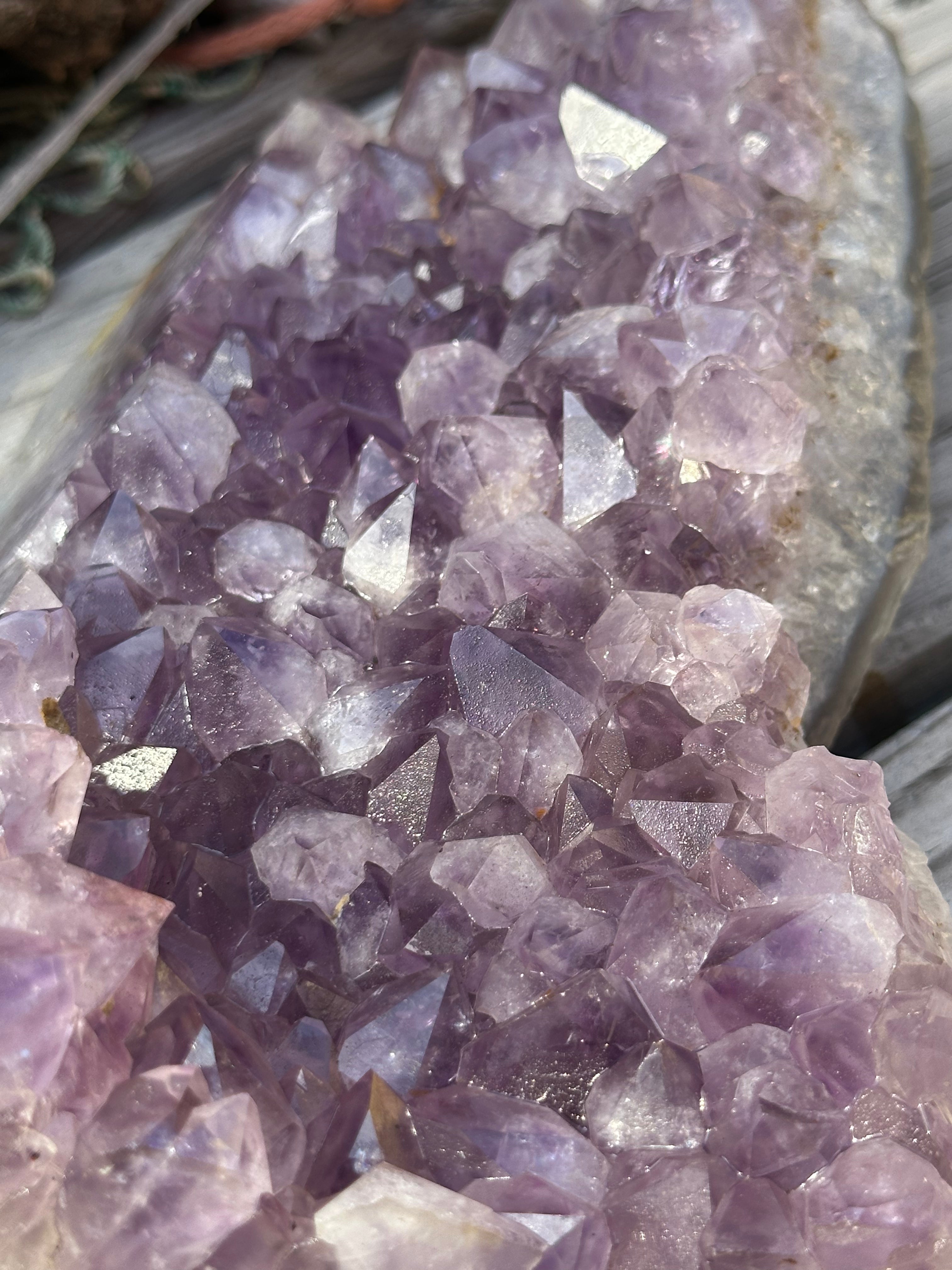 Natural Amethyst Cluster | Raw Purple Quartz Geode | 7.9" x 4.7" | 1.6kg