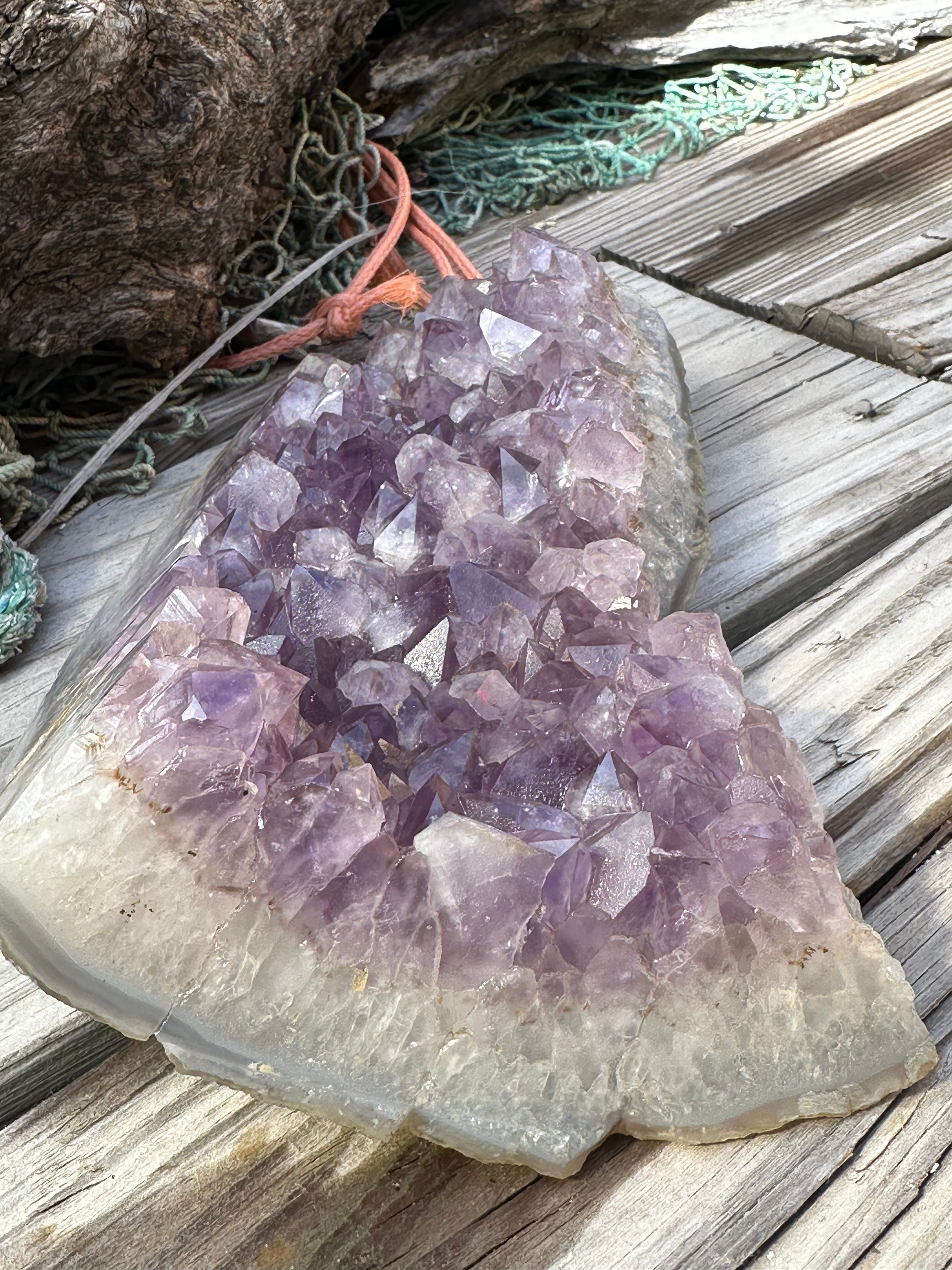 Natural Amethyst Cluster | Raw Purple Quartz Geode | 7.9" x 4.7" | 1.6kg