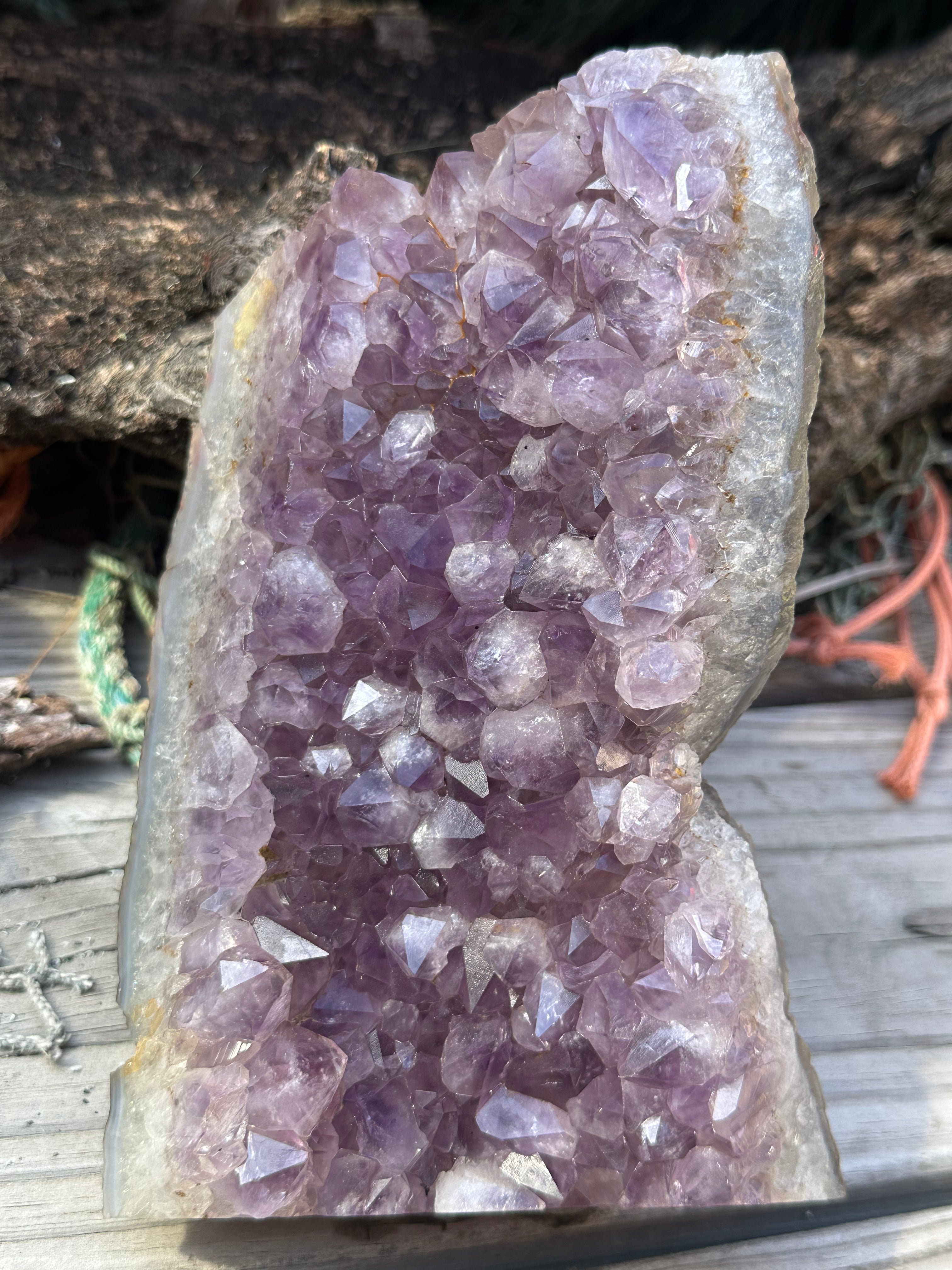 Natural Amethyst Cluster | Raw Purple Quartz Geode | 7.9" x 4.7" | 1.6kg