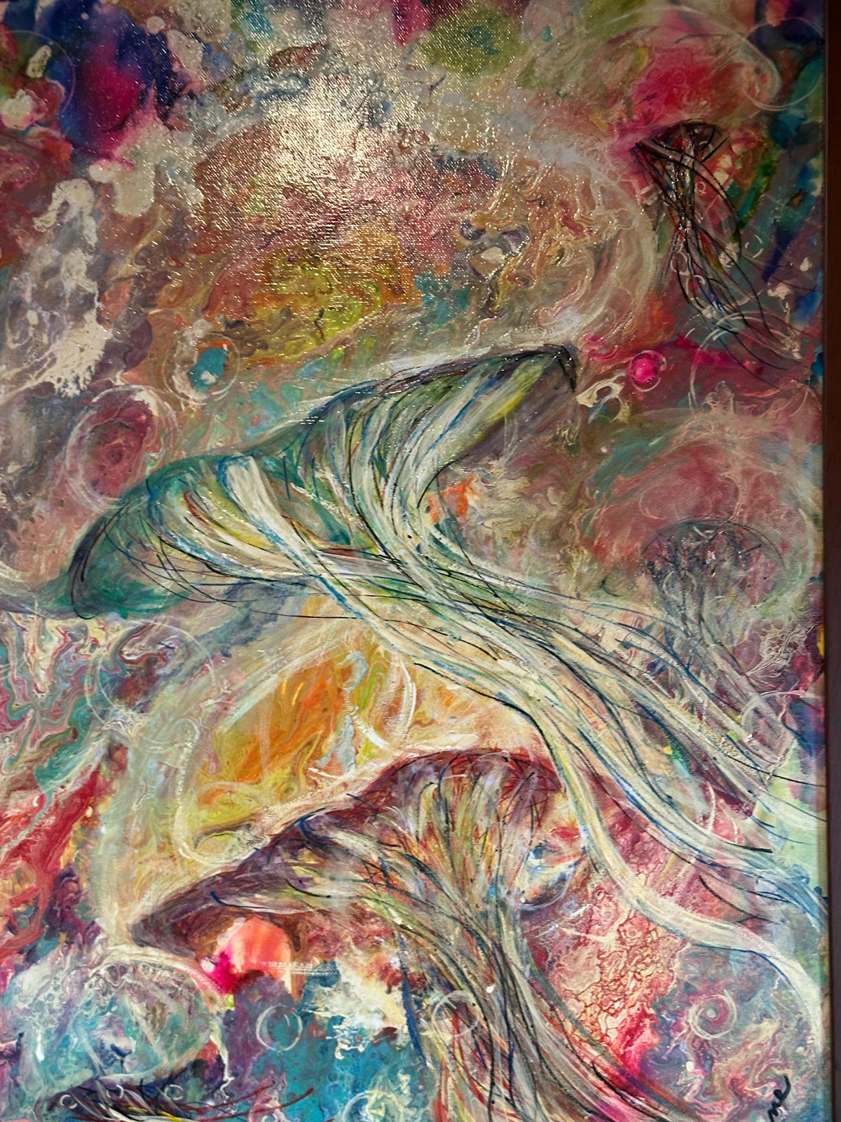 "I Spy Jellyfish" – Painting by Verlene Beckwith