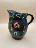 Vintage Mexican Folk Art Ceramic Pitcher