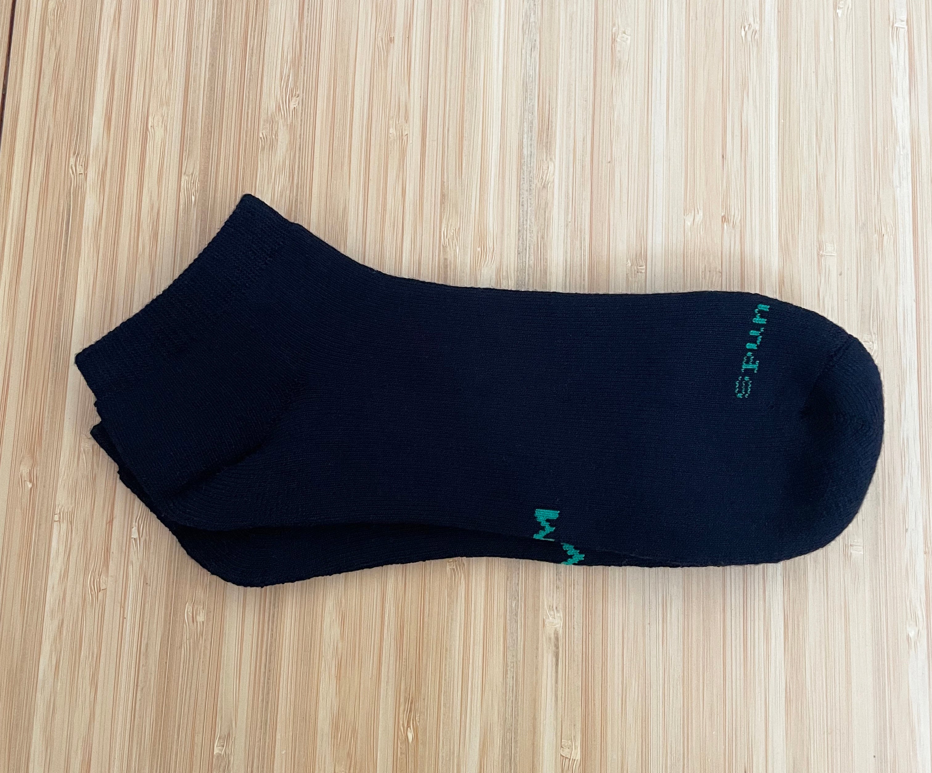 Spun Bamboo No-Show Anklet Bamboo Viscose Socks – Black