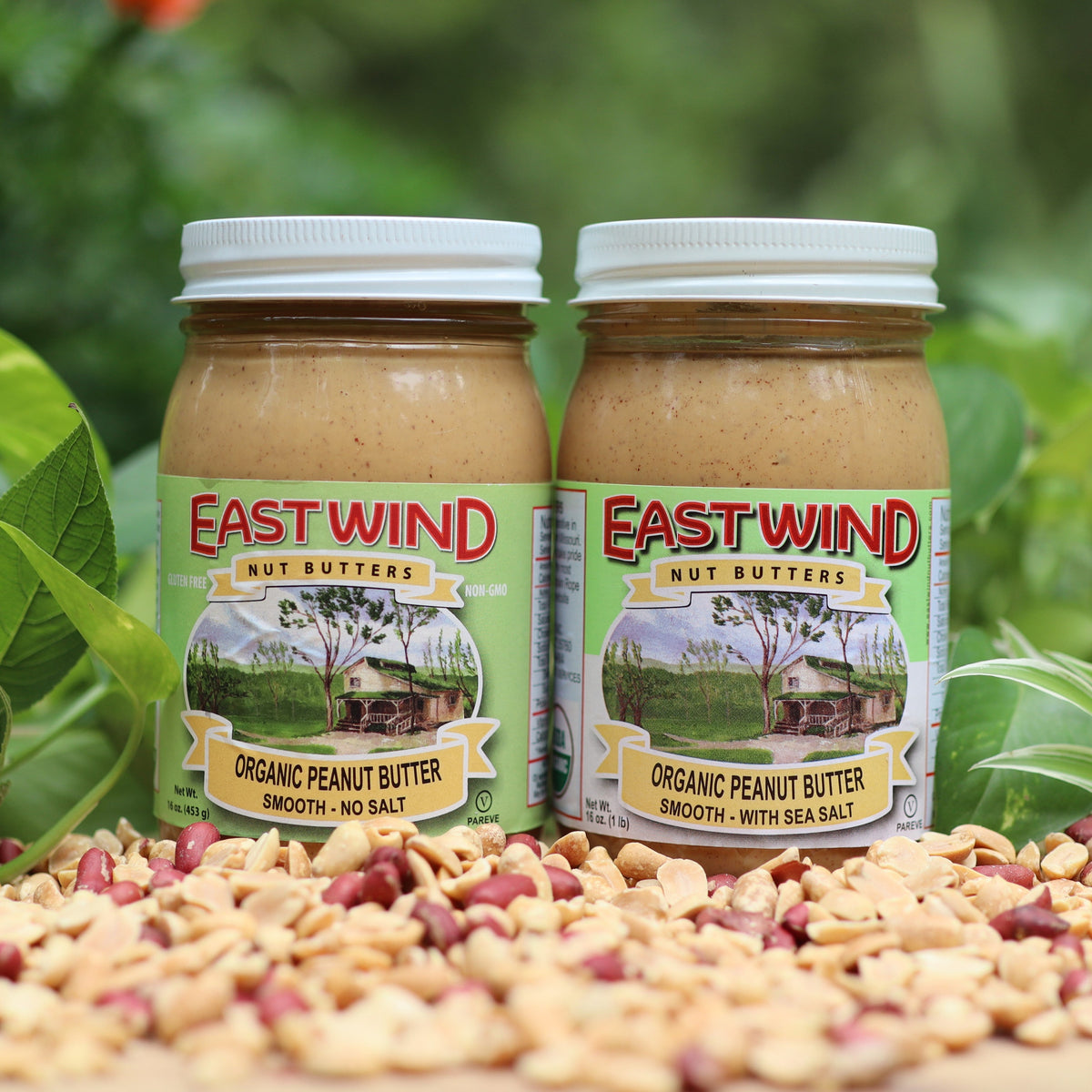 East Wind Nut Butters Organic Valencia Peanut Butter – Smooth & Crunchy