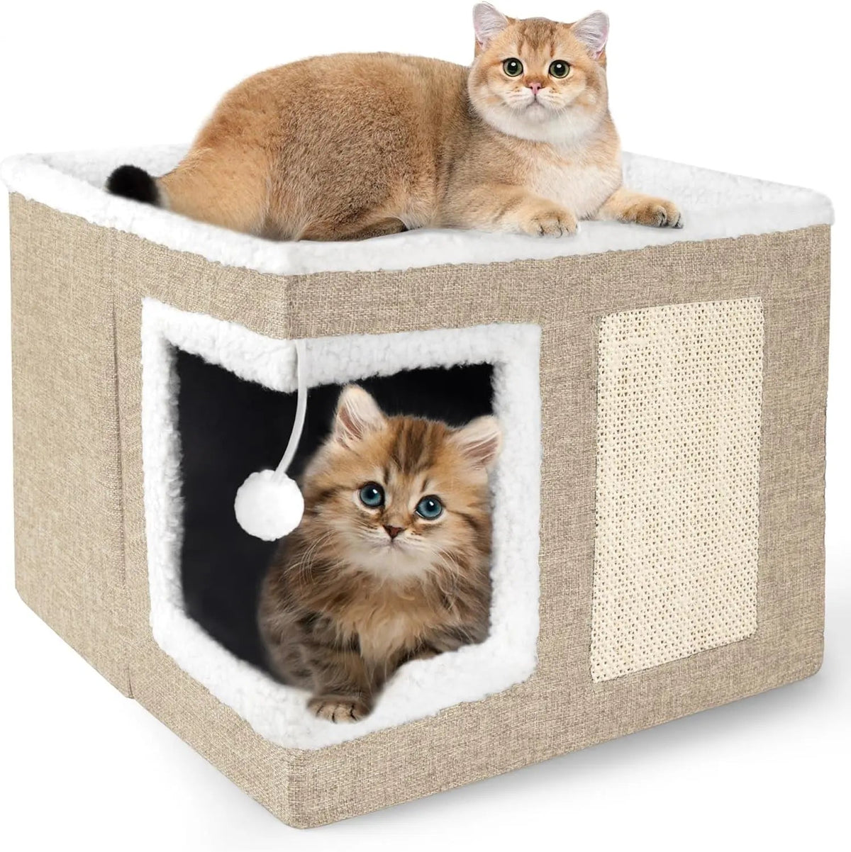 Foldable Indoor Cat House Cube
