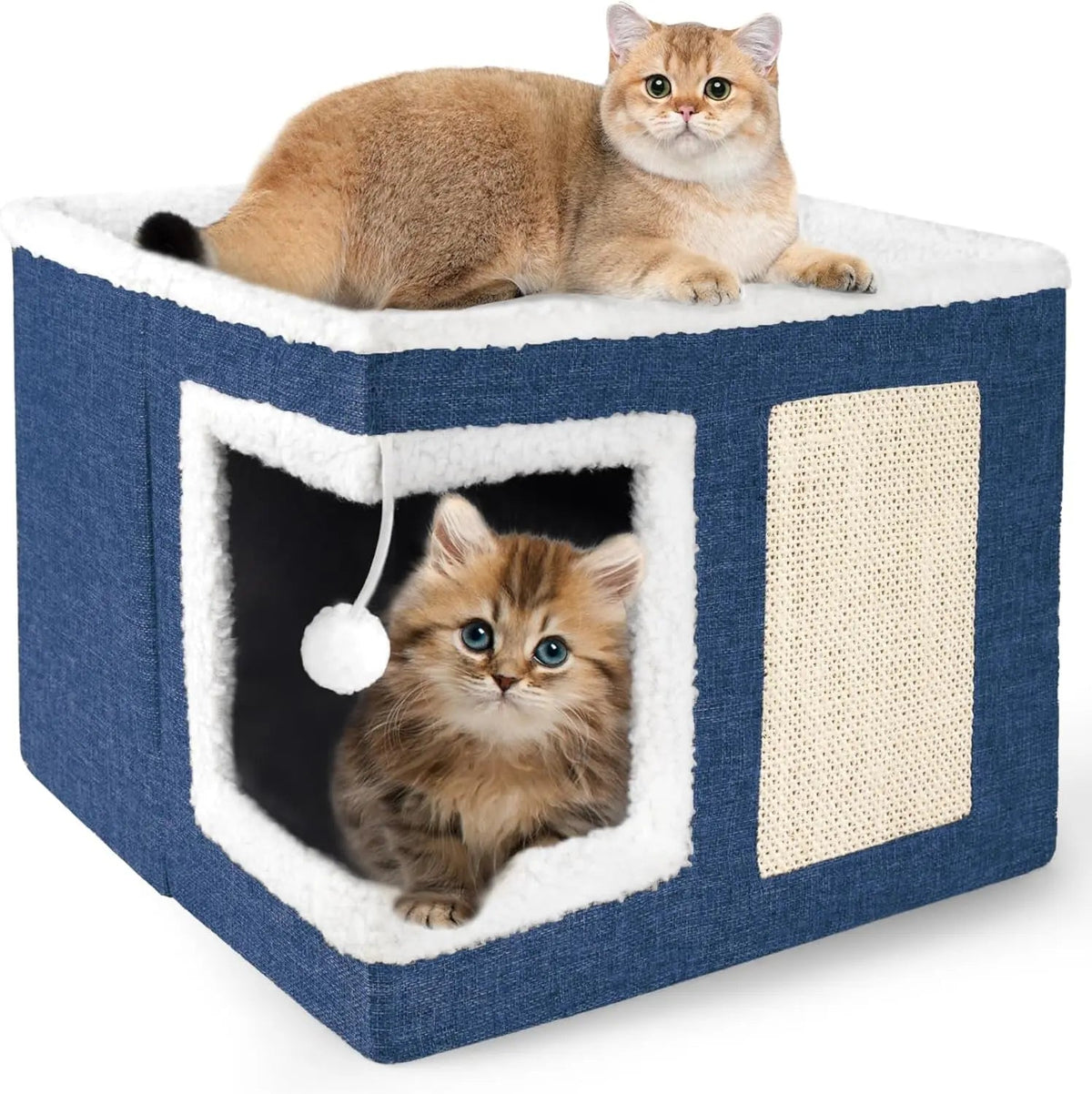 Foldable Indoor Cat House Cube