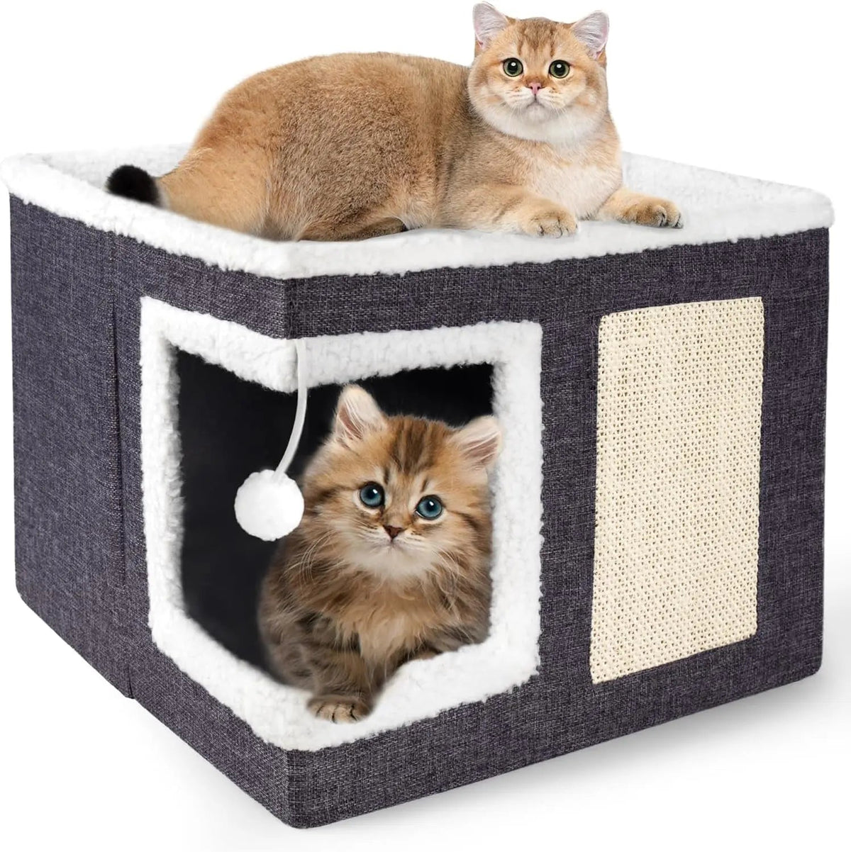 Foldable Indoor Cat House Cube