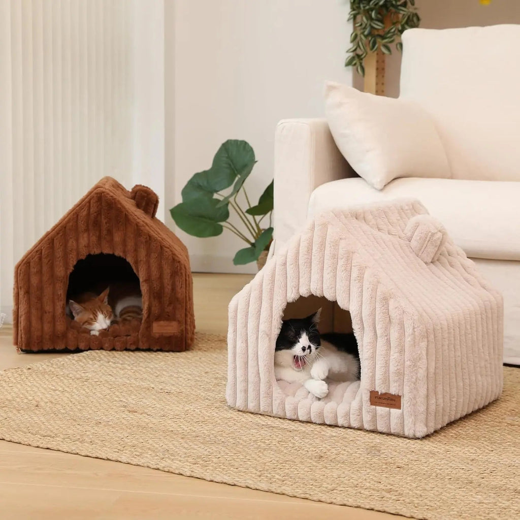Indoor Pet Cave House Bed