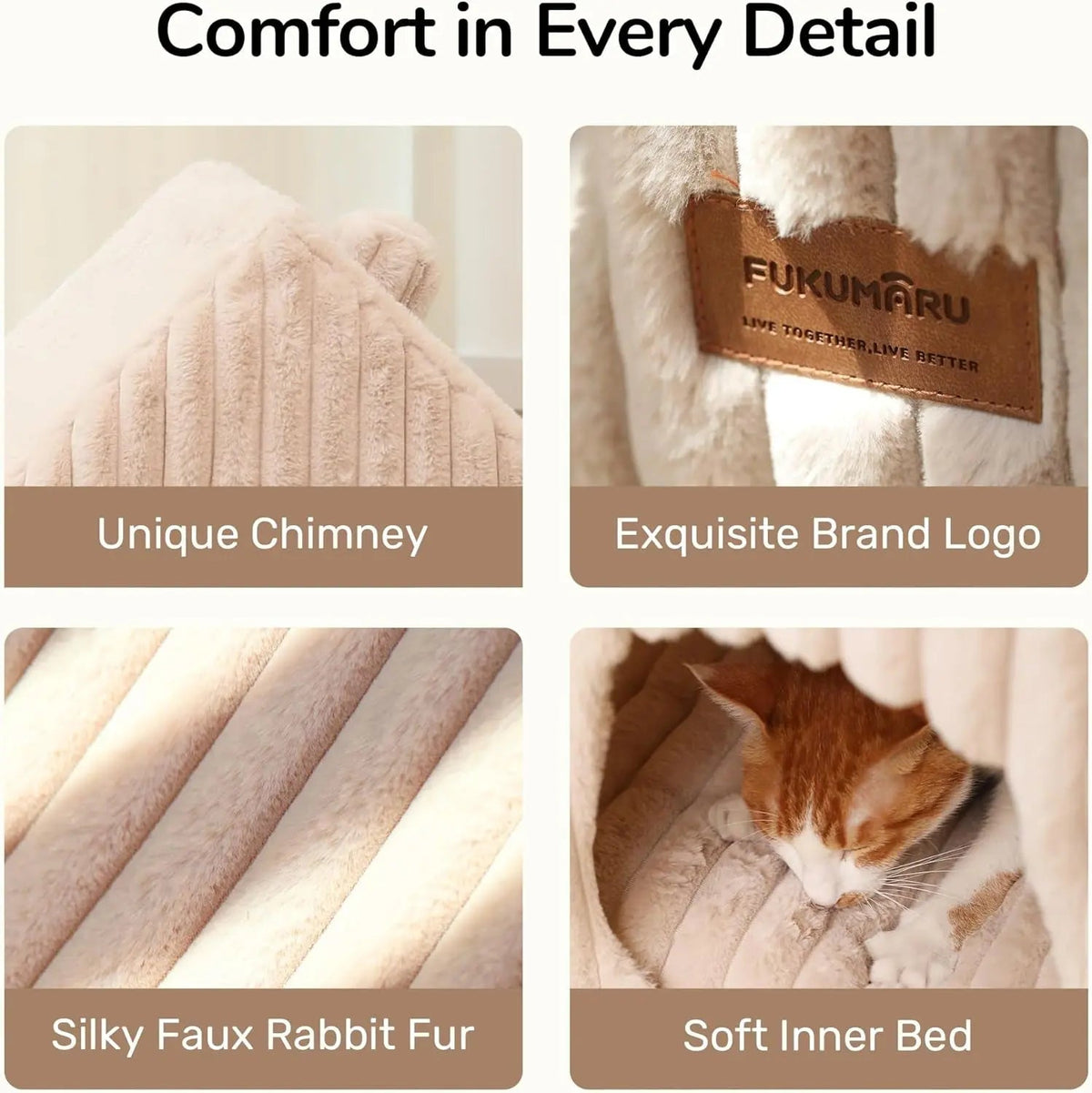 Indoor Pet Cave House Bed