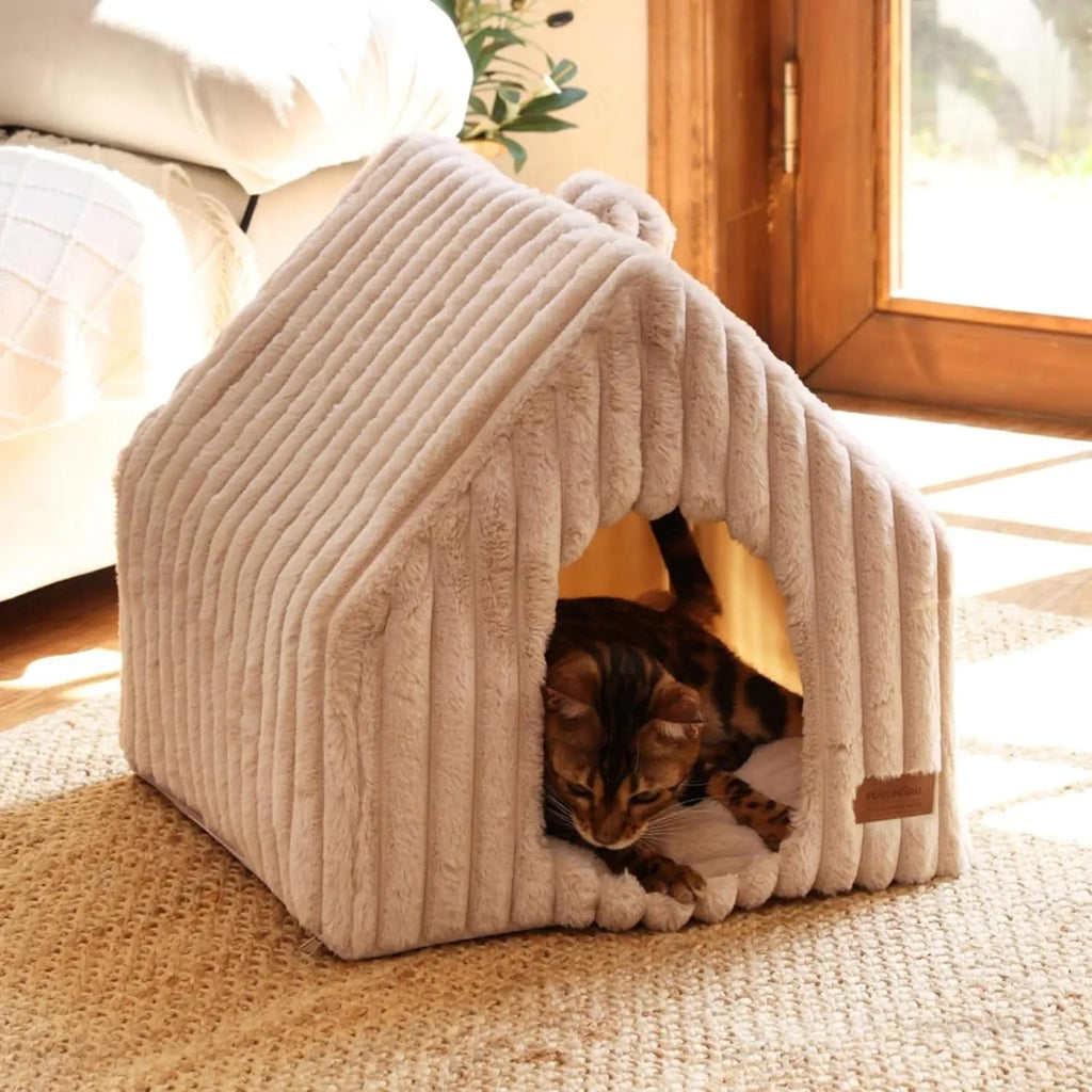 Indoor Pet Cave House Bed