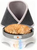 Smart Heated & Cooling Cat Cave Bed – 5 Temperature Modes & White Noise | For Cats Up to 13 lbs