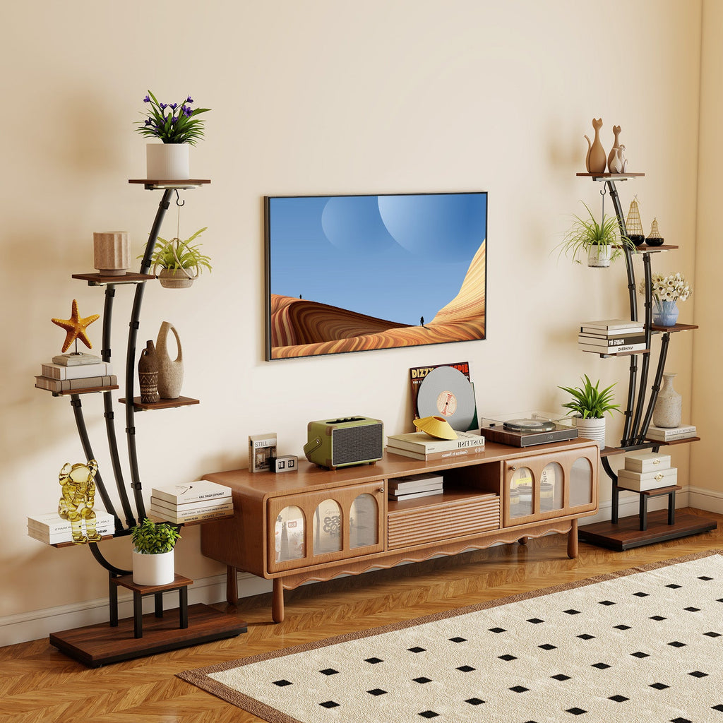 8-Tier Indoor Plant Stand with Grow Lights