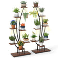8-Tier Indoor Plant Stand with Grow Lights