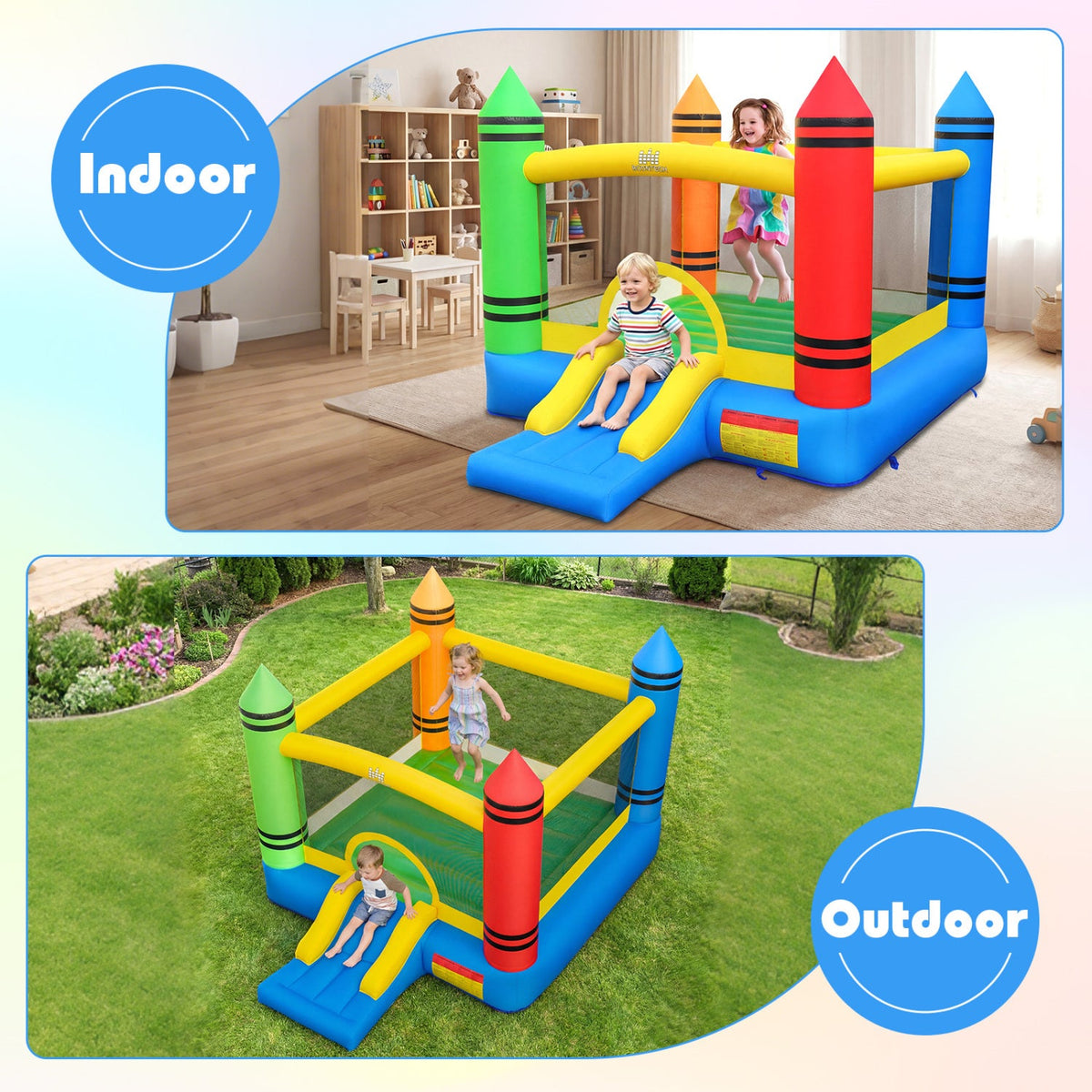 Inflatable Bounce House with Slide