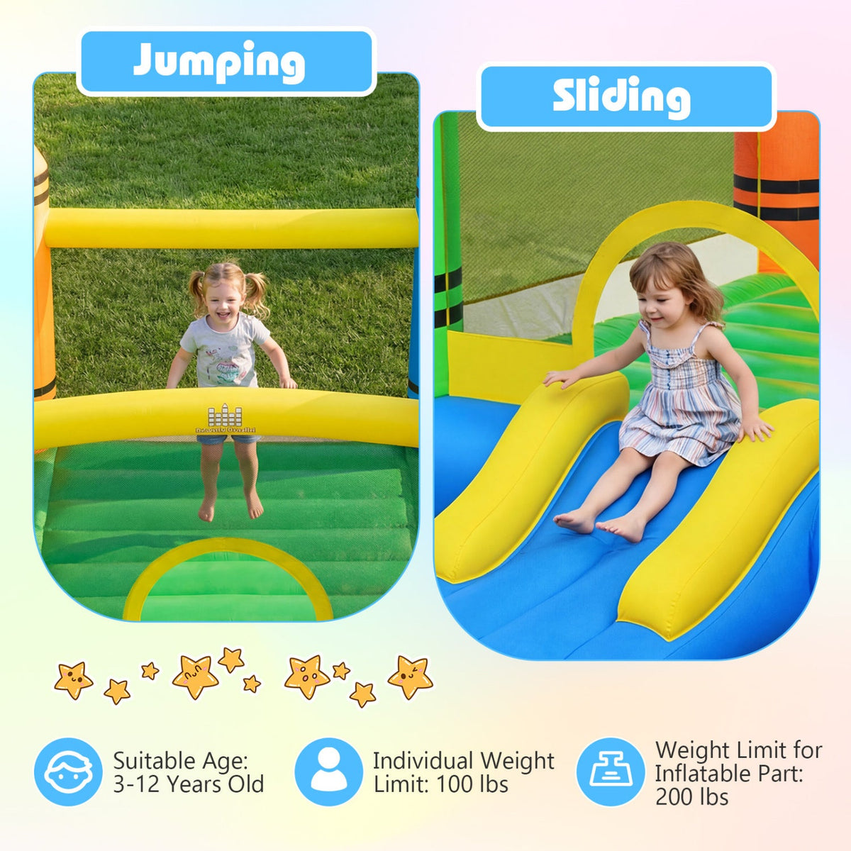 Inflatable Bounce House with Slide