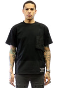 Jet Heavyweight Cotton T-Shirt with Nylon Chest Pocket