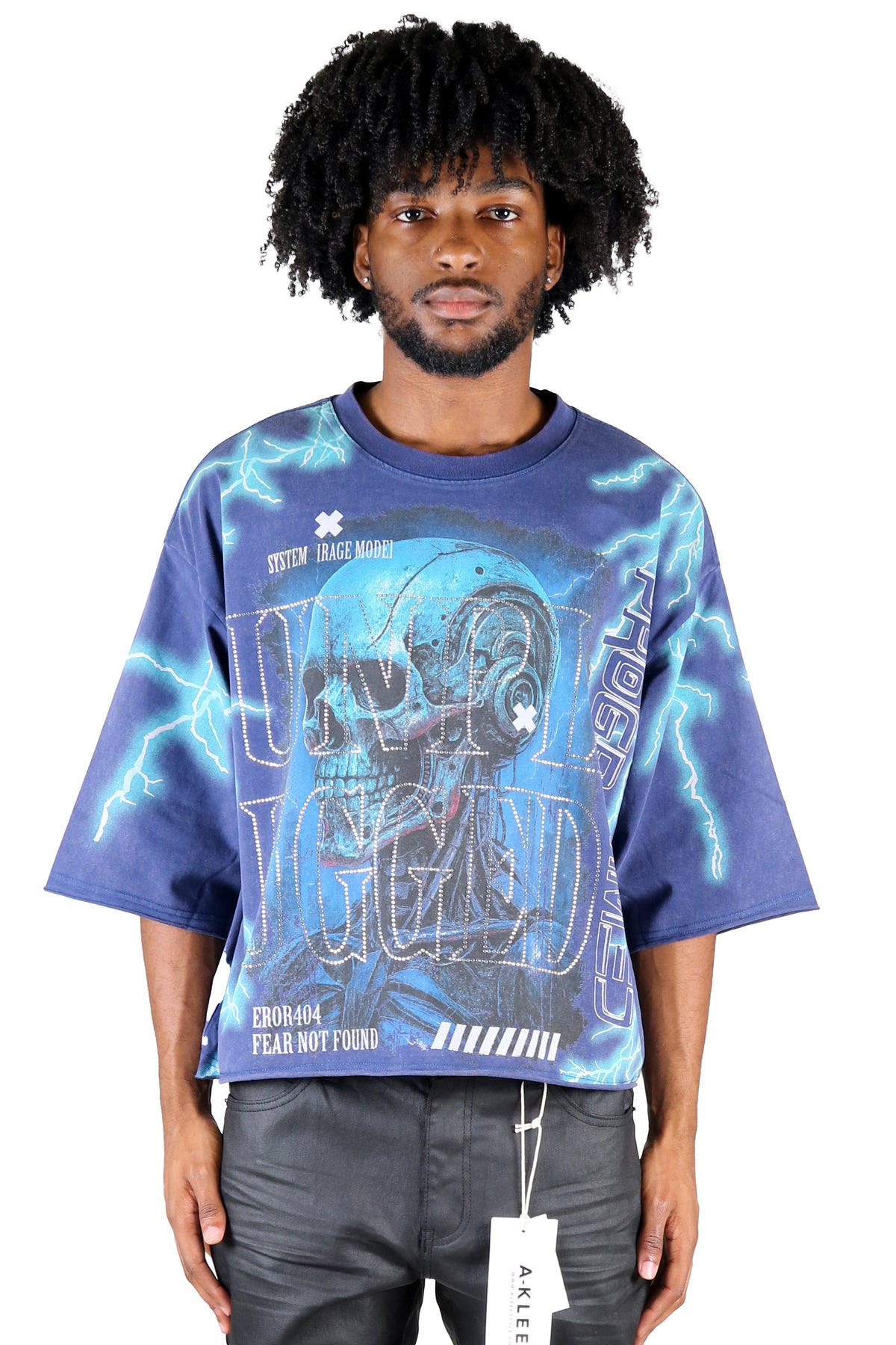 Basalt Washed S/N Jersey 3/4 Sleeve Crop Tee