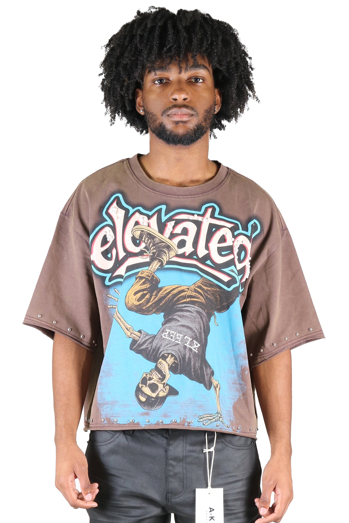 CENSIUS Elevated Rise & Rebel Washed Graphic Tee