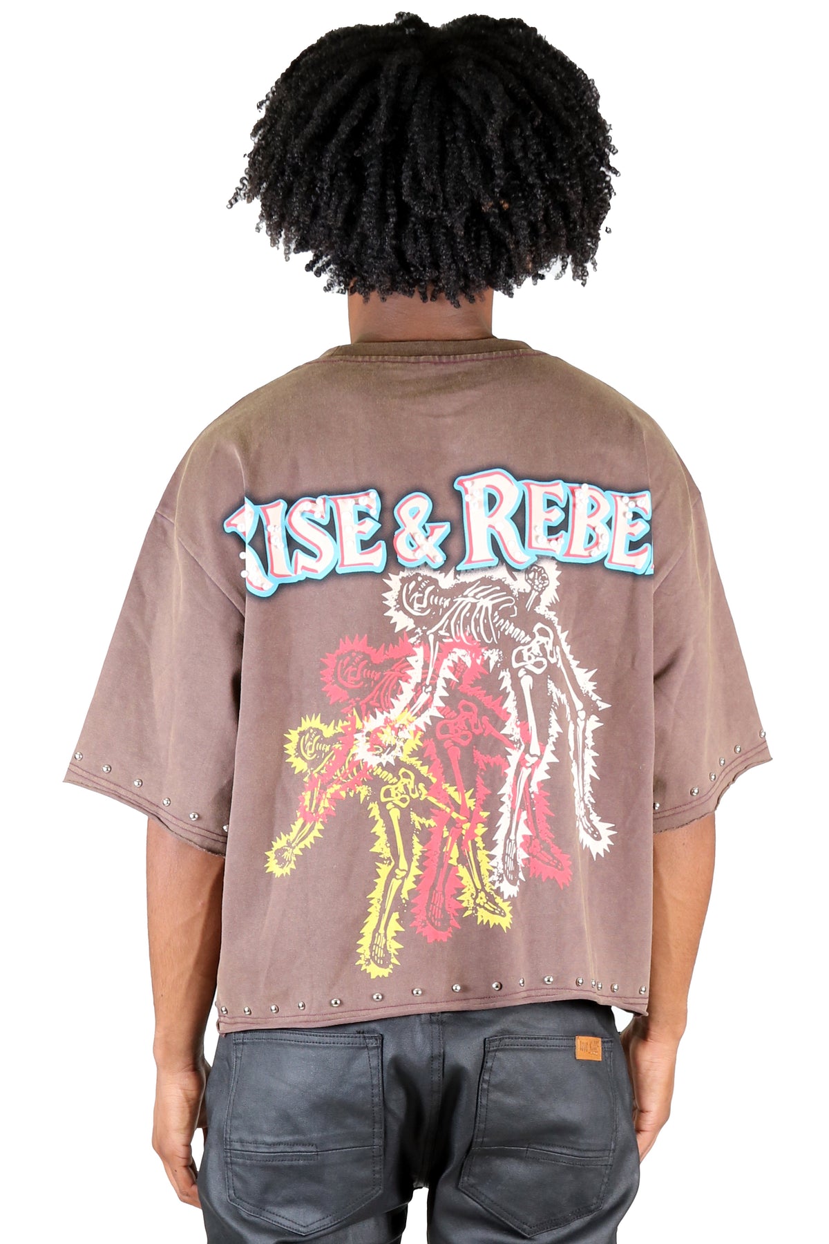 CENSIUS Elevated Rise & Rebel Washed Graphic Tee