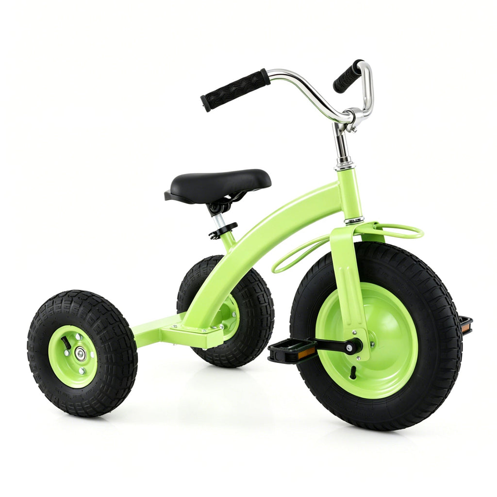 Kids Carbon Steel Tricycle with 14.5" Inflatable Tires & Adjustable Seat