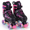 Adjustable Kids' Quad Roller Skates with Light-Up Wheels