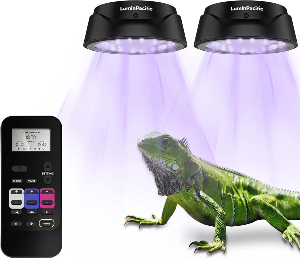 LuminPacific LED Reptile Light with Remote