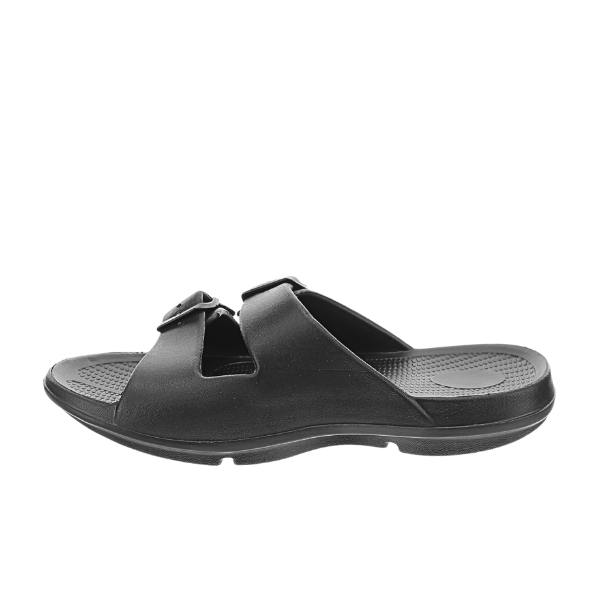 Sovella Women's PF Buckle Slide Recovery Sandal – Black