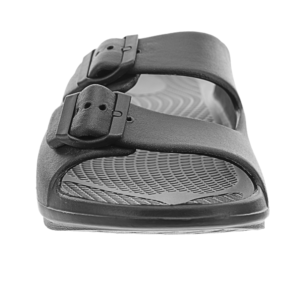 Sovella Women's PF Buckle Slide Recovery Sandal – Black