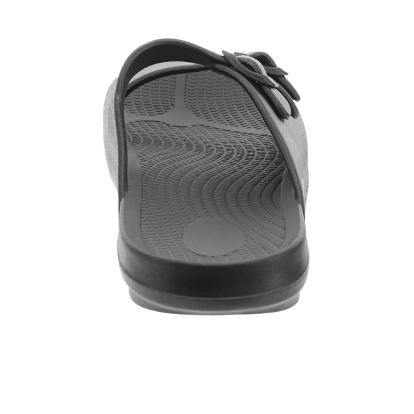 Sovella Women's PF Buckle Slide Recovery Sandal – Black