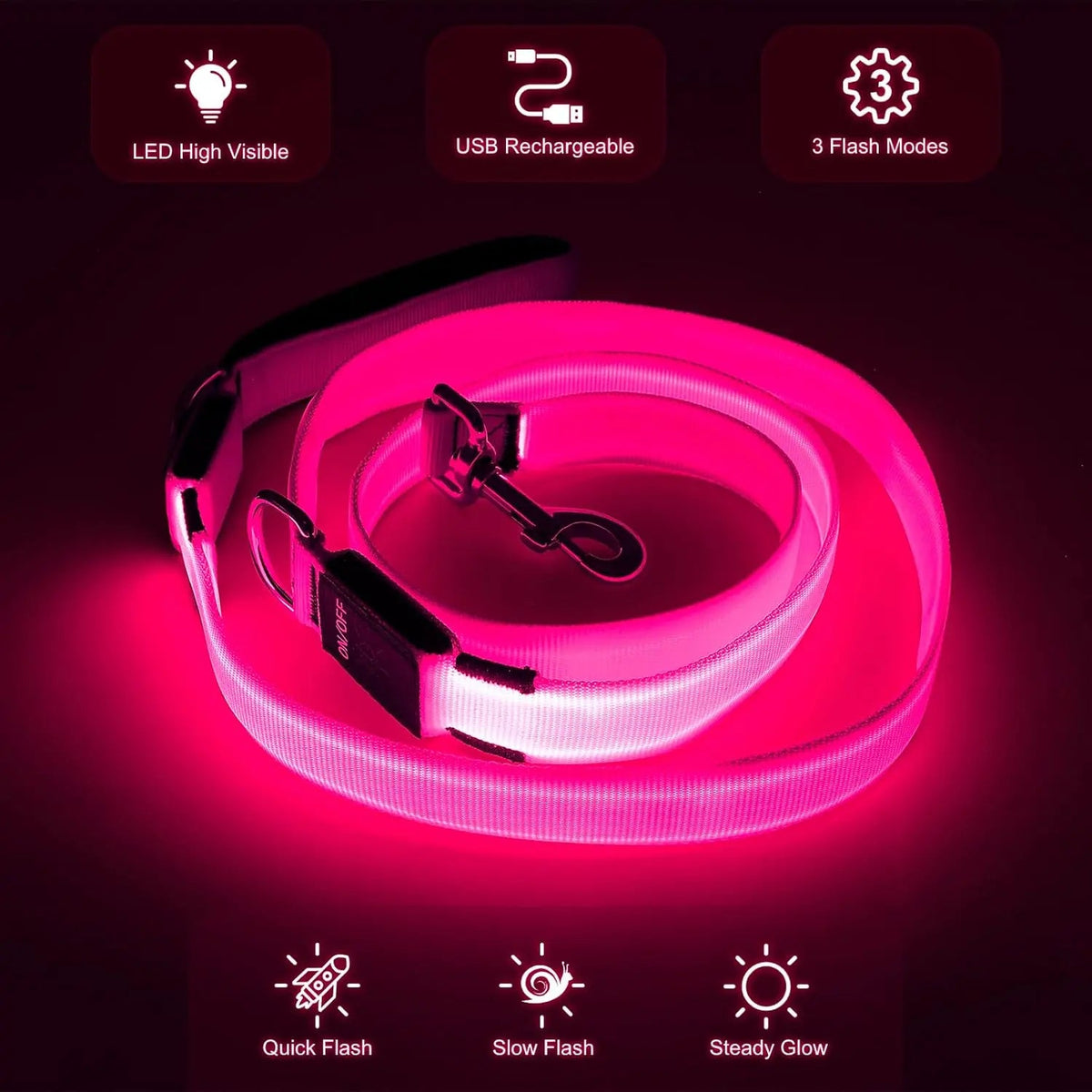 LED Light-Up Dog Leash