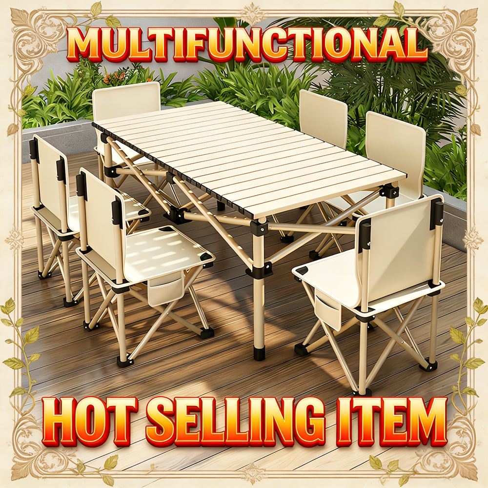 Portable Foldable Camping Table for 4–6 People